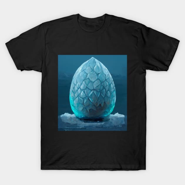 ice dragon egg T-Shirt by hichamArt